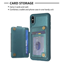 Load image into Gallery viewer, BF27 Metal Ring Card Bag Holder Phone Case, For iPhone XS Max, For iPhone 8 Plus / 7 Plus