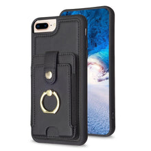 Load image into Gallery viewer, BF27 Metal Ring Card Bag Holder Phone Case, For iPhone XS Max, For iPhone 8 Plus / 7 Plus