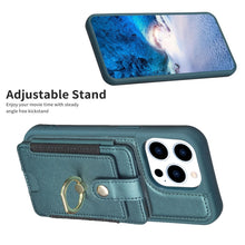 Load image into Gallery viewer, BF27 Metal Ring Card Bag Holder Phone Case, For iPhone 15 Pro Max, For iPhone 14 Plus, For iPhone 15 Pro, For iPhone 14 / 13, For iPhone 14 Pro, For iPhone 15 Plus