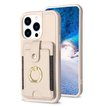 Load image into Gallery viewer, BF27 Metal Ring Card Bag Holder Phone Case, For iPhone 15 Pro Max, For iPhone 14 Plus, For iPhone 15 Pro, For iPhone 14 / 13, For iPhone 14 Pro, For iPhone 15 Plus