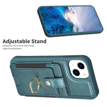 Load image into Gallery viewer, BF27 Metal Ring Card Bag Holder Phone Case, For iPhone 15, For iPhone 14 Pro Max, For iPhone SE 2022 / 2020 / 8 / 7, For iPhone 13 Pro Max, For iPhone 13 Pro, For iPhone 12 / 12 Pro
