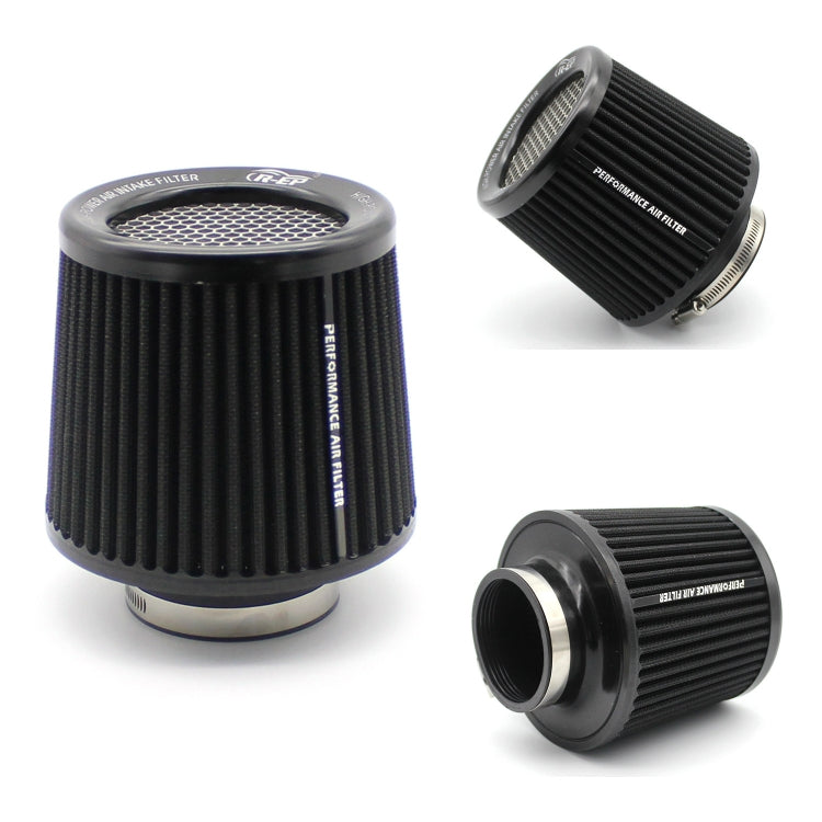 XH-UN077-079 Car High Flow Cold Cone Engine Air Intake Filter, 63mm, 76mm, 89mm, 101mm