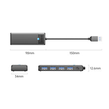 Load image into Gallery viewer, ORICO PAPW4A-U3 4 in 1 USB to USB Multi-function Docking Station HUB Adapter, PAPW4A-U3