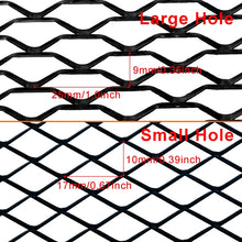 Load image into Gallery viewer, XH-6013 100x33cm Universal Car Grill Mesh Aluminum Alloy Grille Insert Bumper, Small Hole, Large Hole