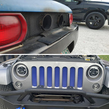 Load image into Gallery viewer, XH-6013 100x33cm Universal Car Grill Mesh Aluminum Alloy Grille Insert Bumper, Small Hole, Large Hole
