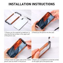 Load image into Gallery viewer, R-JUST Metal + Wood Frame Protective Case, For iPhone 11 Pro, For iPhone X / XS