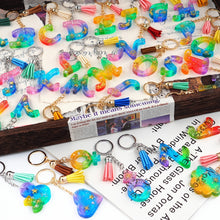 Load image into Gallery viewer, DIY Crystal Resin Epoxy Keychain Silicone Mirror Mold