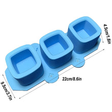 Load image into Gallery viewer, 3 Cups Love Ice Tray Silicone Mold Succulent Plaster Mold, Random Color Delivery