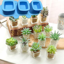 Load image into Gallery viewer, 3 Cups Love Ice Tray Silicone Mold Succulent Plaster Mold, Random Color Delivery