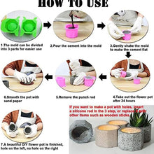 Load image into Gallery viewer, 3 Cups Love Ice Tray Silicone Mold Succulent Plaster Mold, Random Color Delivery