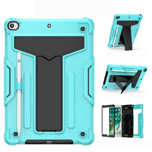 Load image into Gallery viewer, T-shaped Bracket Contrast Color Shockproof PC + Silicone Flat Protective Case
