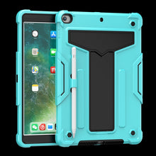 Load image into Gallery viewer, T-shaped Bracket Contrast Color Shockproof PC + Silicone Flat Protective Case