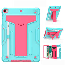 Load image into Gallery viewer, T-shaped Bracket Contrast Color Shockproof PC + Silicone Flat Protective Case
