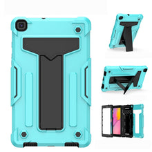 Load image into Gallery viewer, T-shaped Bracket Contrast Color Shockproof PC + Silicone Flat Protective Case