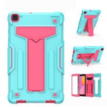 Load image into Gallery viewer, T-shaped Bracket Contrast Color Shockproof PC + Silicone Flat Protective Case