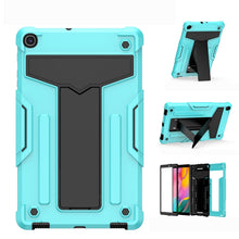 Load image into Gallery viewer, T-shaped Bracket Contrast Color Shockproof PC + Silicone Flat Protective Case