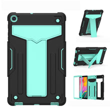 Load image into Gallery viewer, T-shaped Bracket Contrast Color Shockproof PC + Silicone Flat Protective Case