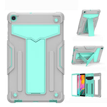 Load image into Gallery viewer, T-shaped Bracket Contrast Color Shockproof PC + Silicone Flat Protective Case