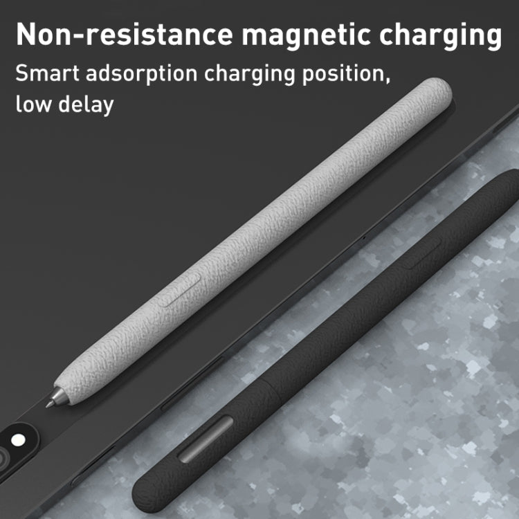 LOVE MEI Frosted Leather Texture Silicone Protective Pen Case