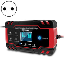 Load image into Gallery viewer, ANHTCzyx 12V 8A  / 24V 4A Automobile Battery Charger Motorcycle Battery Repair Type AGM, US Plug (Red), EU Plug (Red), UK Plug (Red), AU Plug (Red)