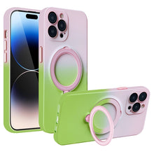 Load image into Gallery viewer, Gradient TPU MagSafe Holder Phone Case, For iPhone 14 Plus, For iPhone 14, For iPhone 14 Pro, For iPhone 14 Pro Max, For iPhone 13 Pro Max, For iPhone 13 Pro, For iPhone 13, For iPhone 12