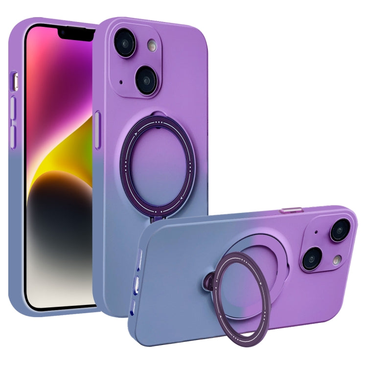 Gradient TPU MagSafe Holder Phone Case, For iPhone 14 Plus, For iPhone 14, For iPhone 14 Pro, For iPhone 14 Pro Max, For iPhone 13 Pro Max, For iPhone 13 Pro, For iPhone 13, For iPhone 12