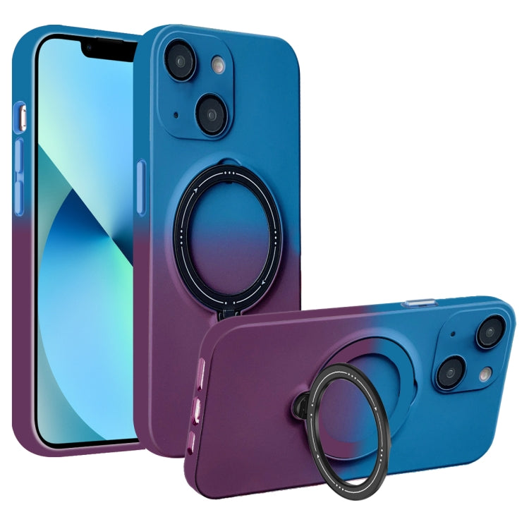 Gradient TPU MagSafe Holder Phone Case, For iPhone 14 Plus, For iPhone 14, For iPhone 14 Pro, For iPhone 14 Pro Max, For iPhone 13 Pro Max, For iPhone 13 Pro, For iPhone 13, For iPhone 12