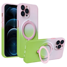 Load image into Gallery viewer, Gradient TPU MagSafe Holder Phone Case, For iPhone 12 Pro Max, For iPhone 12 Pro, For iPhone 11 Pro Max, For iPhone 11, For iPhone 11 Pro