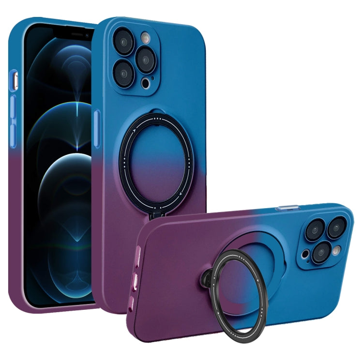 Gradient TPU MagSafe Holder Phone Case, For iPhone 12 Pro Max, For iPhone 12 Pro, For iPhone 11 Pro Max, For iPhone 11, For iPhone 11 Pro