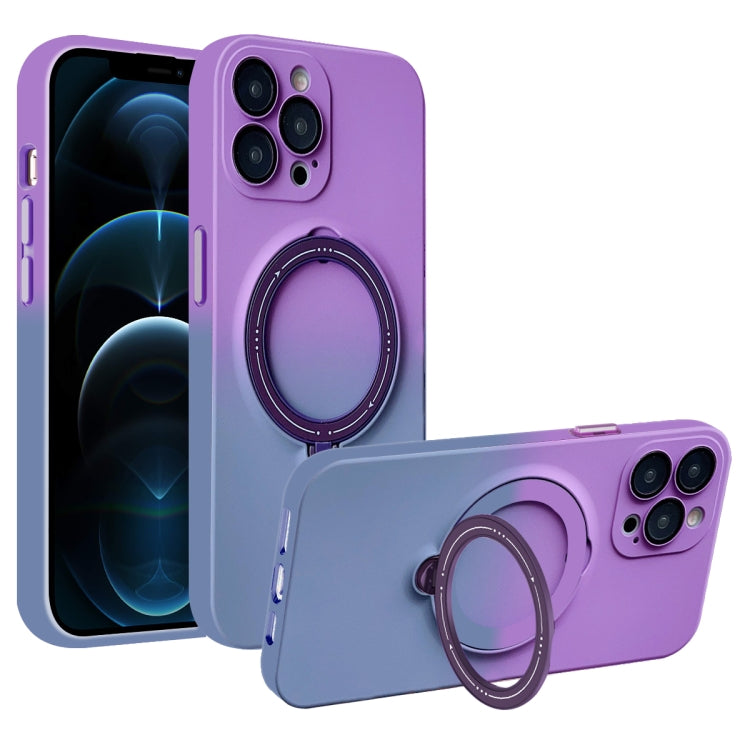 Gradient TPU MagSafe Holder Phone Case, For iPhone 12 Pro Max, For iPhone 12 Pro, For iPhone 11 Pro Max, For iPhone 11, For iPhone 11 Pro
