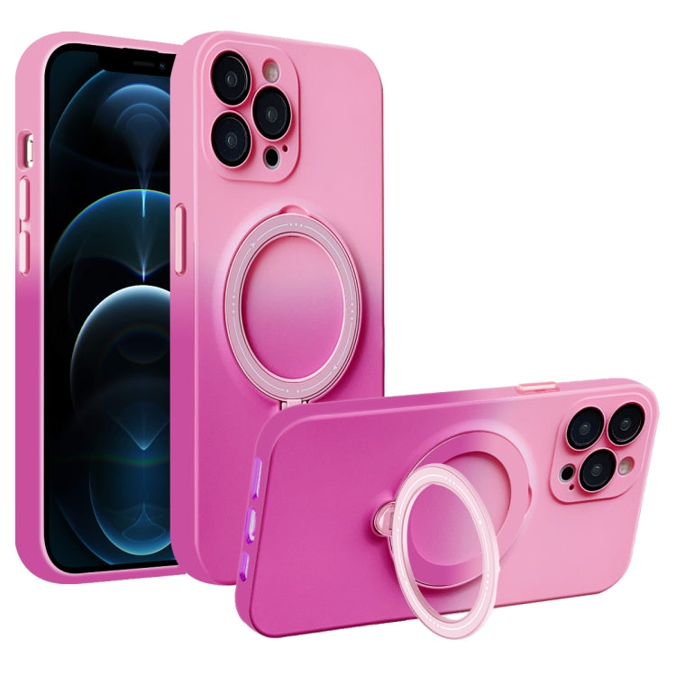 Gradient TPU MagSafe Holder Phone Case, For iPhone 12 Pro Max, For iPhone 12 Pro, For iPhone 11 Pro Max, For iPhone 11, For iPhone 11 Pro