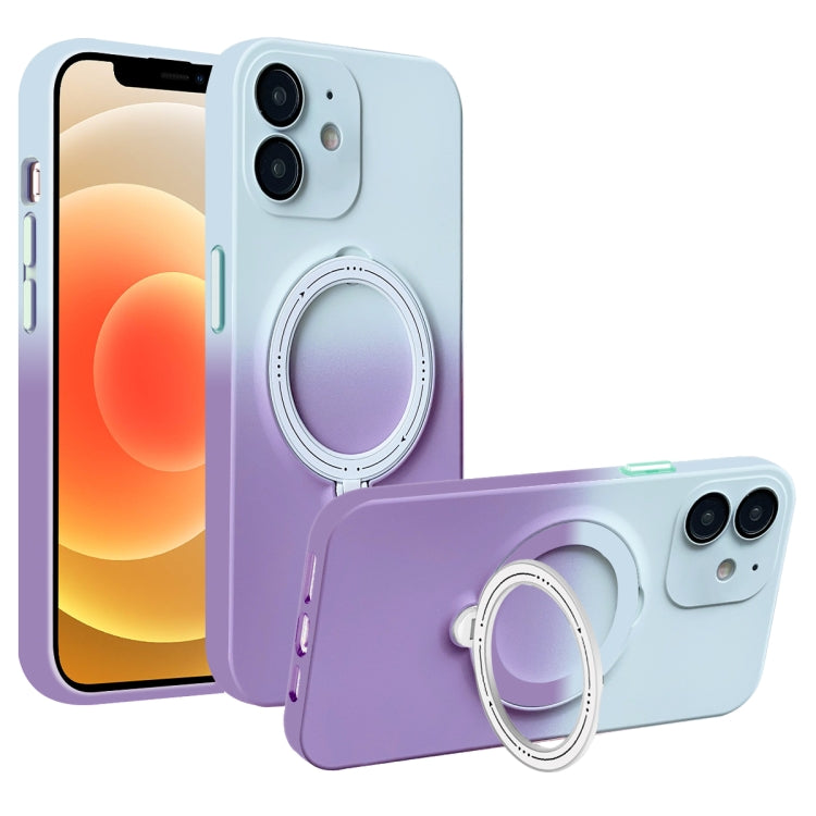Gradient TPU MagSafe Holder Phone Case, For iPhone 14 Plus, For iPhone 14, For iPhone 14 Pro, For iPhone 14 Pro Max, For iPhone 13 Pro Max, For iPhone 13 Pro, For iPhone 13, For iPhone 12