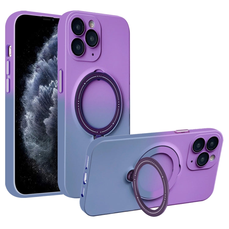 Gradient TPU MagSafe Holder Phone Case, For iPhone 12 Pro Max, For iPhone 12 Pro, For iPhone 11 Pro Max, For iPhone 11, For iPhone 11 Pro
