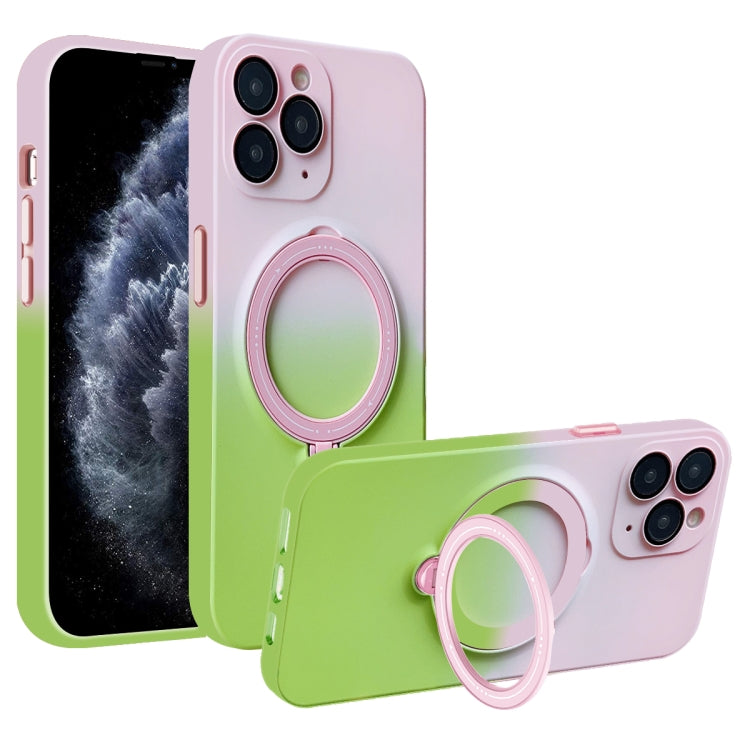 Gradient TPU MagSafe Holder Phone Case, For iPhone 12 Pro Max, For iPhone 12 Pro, For iPhone 11 Pro Max, For iPhone 11, For iPhone 11 Pro