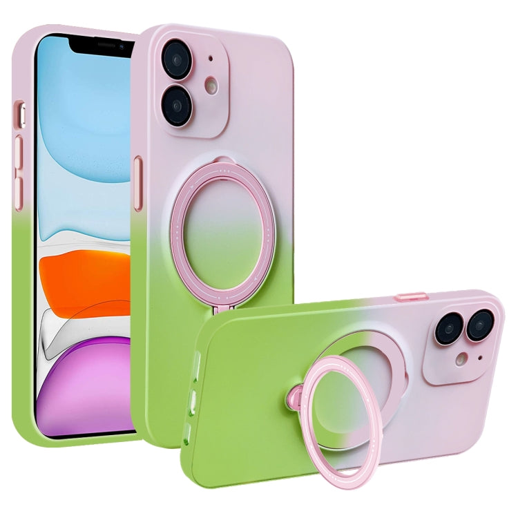 Gradient TPU MagSafe Holder Phone Case, For iPhone 12 Pro Max, For iPhone 12 Pro, For iPhone 11 Pro Max, For iPhone 11, For iPhone 11 Pro
