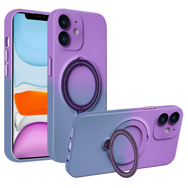 Gradient TPU MagSafe Holder Phone Case, For iPhone 12 Pro Max, For iPhone 12 Pro, For iPhone 11 Pro Max, For iPhone 11, For iPhone 11 Pro