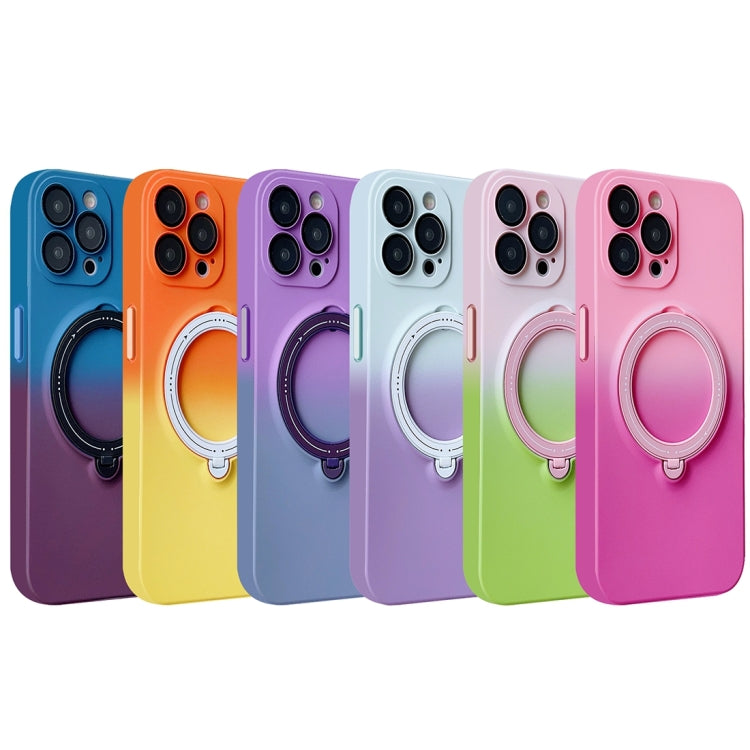 Gradient TPU MagSafe Holder Phone Case, For iPhone 12 Pro Max, For iPhone 12 Pro, For iPhone 11 Pro Max, For iPhone 11, For iPhone 11 Pro