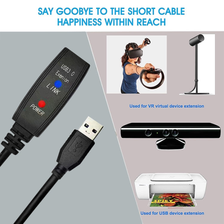 USB 3.0 Male to Female Super Speed Extension Cable, 5m, 10m