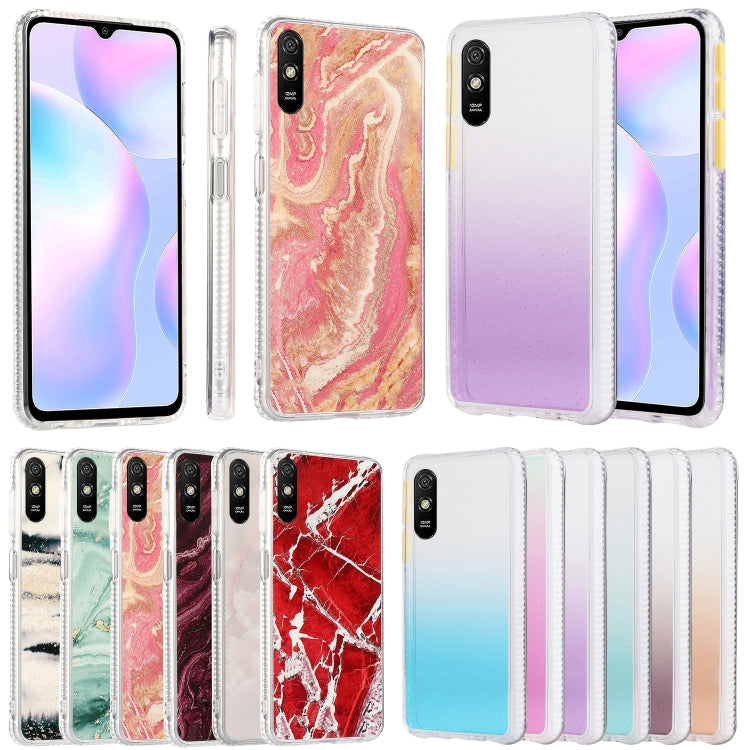 2pcs Gradient Marble Phone Case