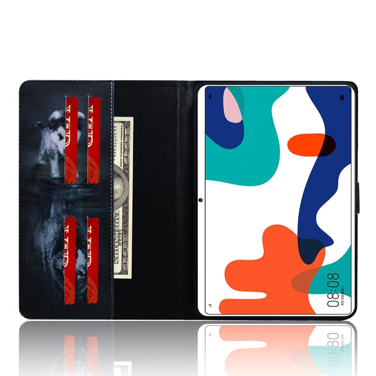 Colored Drawing Pattern Horizontal Flip PU Leather Case with Holder & Card Slots & Wallet