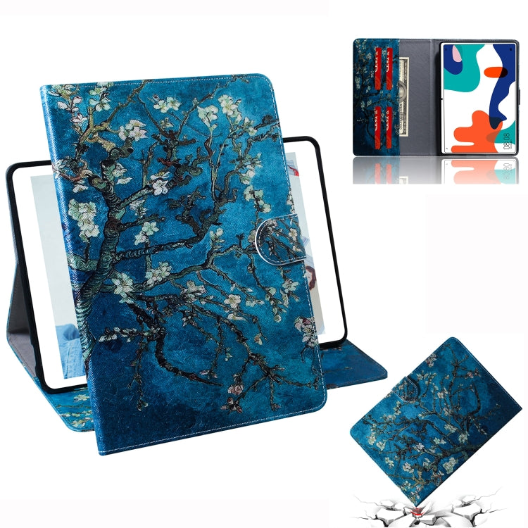 Colored Drawing Pattern Horizontal Flip PU Leather Case with Holder & Card Slots & Wallet