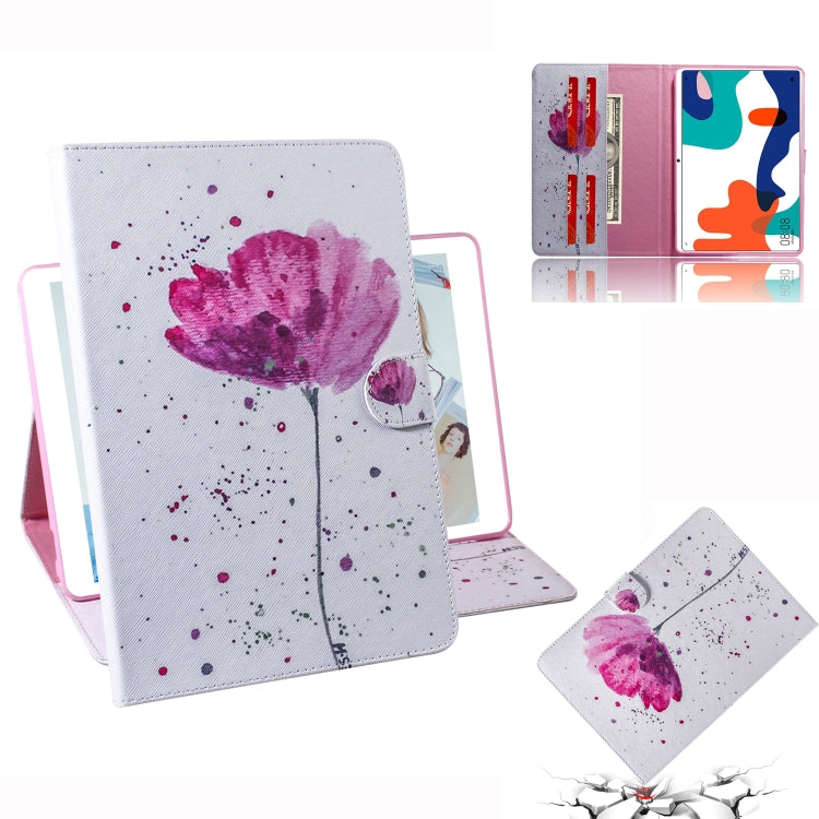 Colored Drawing Pattern Horizontal Flip PU Leather Case with Holder & Card Slots & Wallet