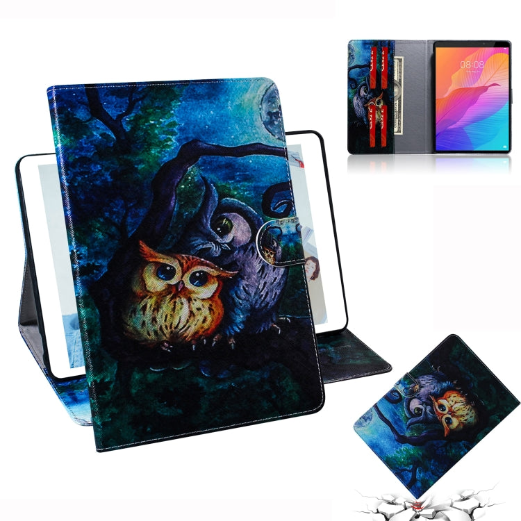 Colored Drawing Pattern Horizontal Flip PU Leather Case with Holder & Card Slots & Wallet