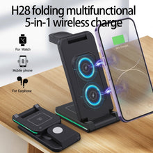 Load image into Gallery viewer, H28 15W 5 in 1 Folding Multifunctional Wireless Charger, H28