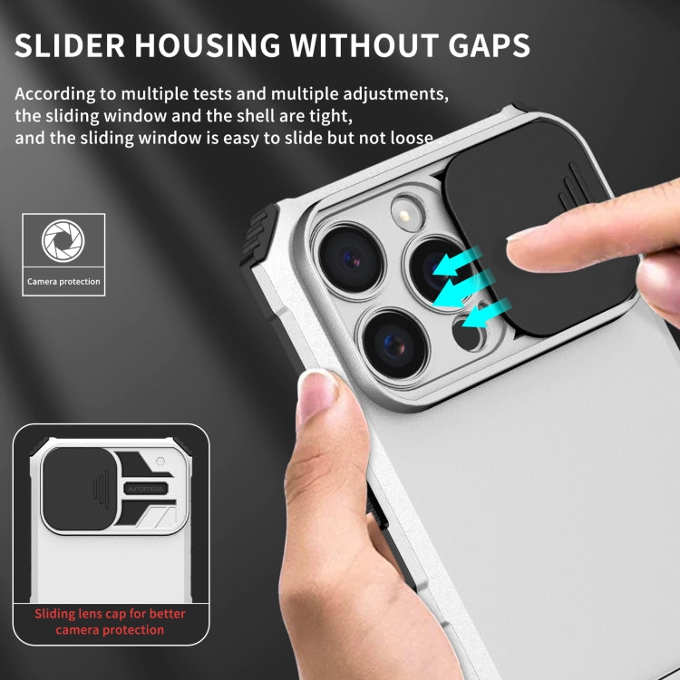 Stereoscopic Holder Sliding Camshield Phone Case, For iPhone 16 Pro Max, For iPhone 16 Pro, For iPhone 16 Plus, For iPhone 16, For iPhone 15 Pro Max, For iPhone 15 Pro