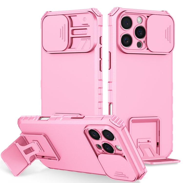 Stereoscopic Holder Sliding Camshield Phone Case, For iPhone 16 Pro Max, For iPhone 16 Pro, For iPhone 16 Plus, For iPhone 16, For iPhone 15 Pro Max, For iPhone 15 Pro