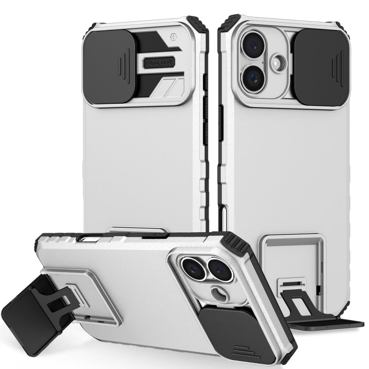 Stereoscopic Holder Sliding Camshield Phone Case, For iPhone 16 Pro Max, For iPhone 16 Pro, For iPhone 16 Plus, For iPhone 16, For iPhone 15 Pro Max, For iPhone 15 Pro