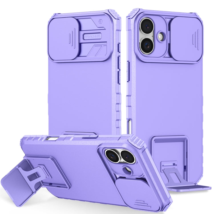 Stereoscopic Holder Sliding Camshield Phone Case, For iPhone 16 Pro Max, For iPhone 16 Pro, For iPhone 16 Plus, For iPhone 16, For iPhone 15 Pro Max, For iPhone 15 Pro