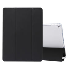 Load image into Gallery viewer, 3-folding Electric Pressed Skin Texture Horizontal Flip Shockproof Transparent TPU + PU Leather Case with Holder &amp; Pen Slot &amp; Sleep / Wake-up Function, For iPad Air (2019)/Pro 10.5 (2017), For iPad mini (2019) / mini 4, For iPad Pro 11 inch (2020)