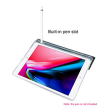 Load image into Gallery viewer, 3-folding Electric Pressed Skin Texture Horizontal Flip Shockproof Transparent TPU + PU Leather Case with Holder &amp; Pen Slot &amp; Sleep / Wake-up Function, For iPad Air (2019)/Pro 10.5 (2017), For iPad mini (2019) / mini 4, For iPad Pro 11 inch (2020)